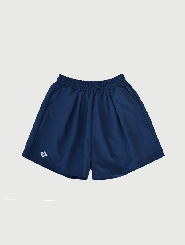 Waterproof Pintuck Shorts (Navy)